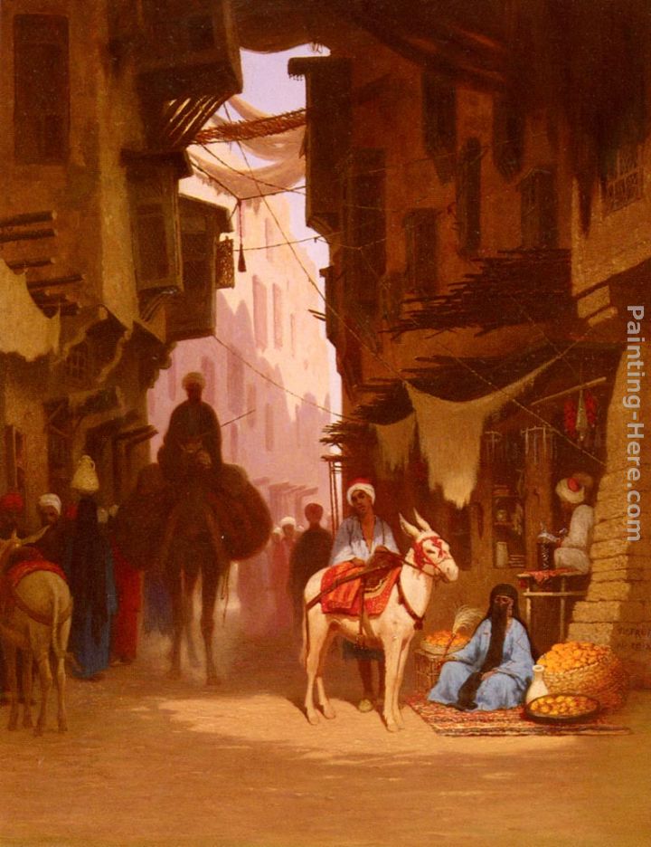 The Souk painting - Charles Theodore Frere The Souk art painting